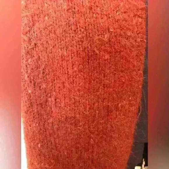 NWT UNIVERSAL THREAD KNIT WOOL BLEND ORANGE SUPER LONG SCARF ABOUT 76" - Picture 5 of 5